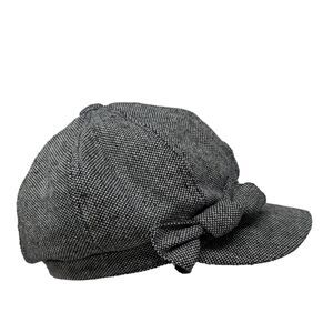 Payless Newsboy Pressboy Hat Cap Multicolor One Size Bow Blank